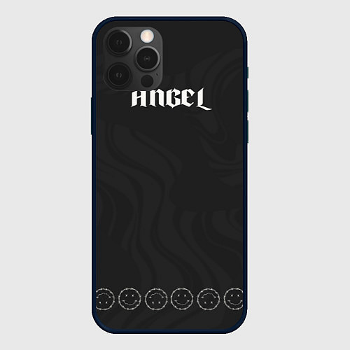 Чехол iPhone 12 Pro Angel bone wings black / 3D-Черный – фото 1