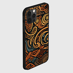 Чехол для iPhone 12 Pro Узор в викингском стиле, цвет: 3D-черный — фото 2