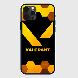 Чехол iPhone 12 Pro Valorant - gold gradient