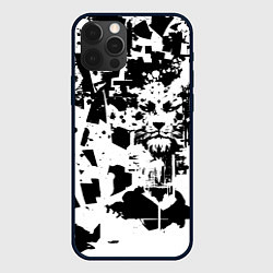 Чехол iPhone 12 Pro Морда льва - абстракция