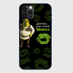 Чехол для iPhone 12 Pro Shrexy Shrek, цвет: 3D-черный