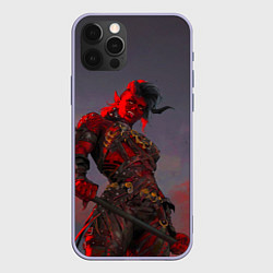 Чехол для iPhone 12 Pro Карлах из Baldurs Gate 3, цвет: 3D-светло-сиреневый
