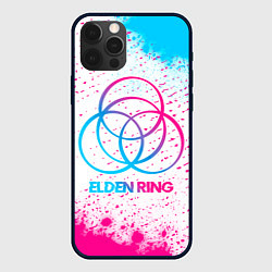 Чехол для iPhone 12 Pro Elden Ring neon gradient style, цвет: 3D-черный