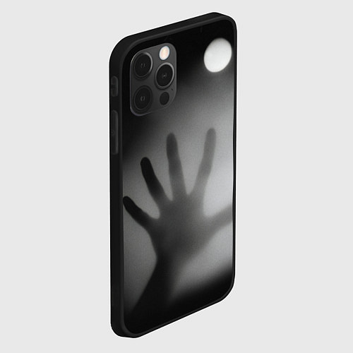 Чехол iPhone 12 Pro Рука в ночном тумане / 3D-Черный – фото 2