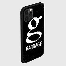 Чехол для iPhone 12 Pro Garbage glitch на темном фоне, цвет: 3D-черный — фото 2