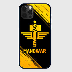 Чехол iPhone 12 Pro Manowar - gold gradient