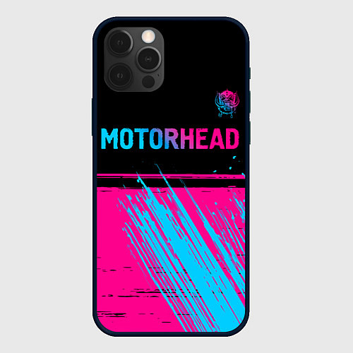 Чехол iPhone 12 Pro Motorhead - neon gradient посередине / 3D-Черный – фото 1