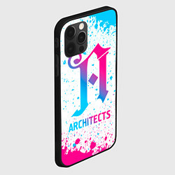 Чехол для iPhone 12 Pro Architects neon gradient style, цвет: 3D-черный — фото 2