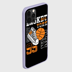 Чехол для iPhone 12 Pro Basketball New York, цвет: 3D-светло-сиреневый — фото 2