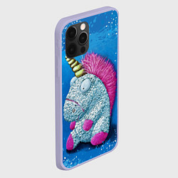 Чехол для iPhone 12 Pro Единорог игрушечный, цвет: 3D-светло-сиреневый — фото 2