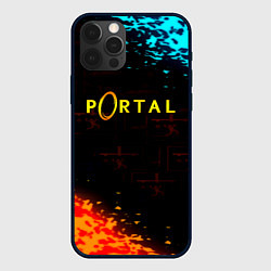 Чехол для iPhone 12 Pro Portal x Half life, цвет: 3D-черный