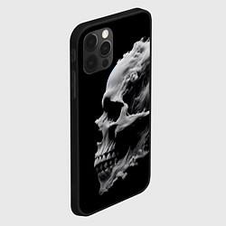 Чехол для iPhone 12 Pro Дымный череп, цвет: 3D-черный — фото 2