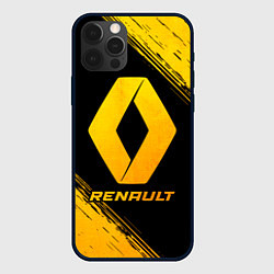 Чехол iPhone 12 Pro Renault - gold gradient