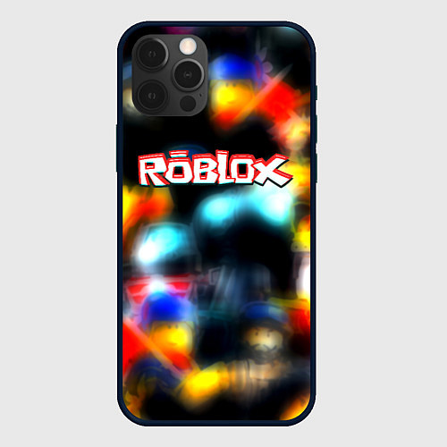 Чехол iPhone 12 Pro Roblox game 2023 / 3D-Черный – фото 1