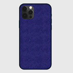 Чехол iPhone 12 Pro Фиолетовая текстура волнистый мех