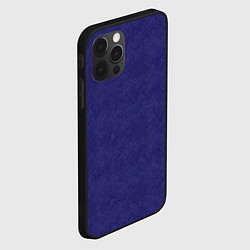 Чехол для iPhone 12 Pro Фиолетовая текстура волнистый мех, цвет: 3D-черный — фото 2