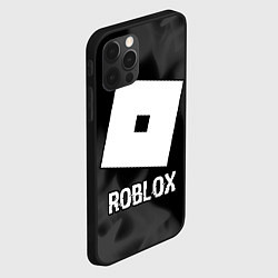 Чехол для iPhone 12 Pro Roblox glitch на темном фоне, цвет: 3D-черный — фото 2