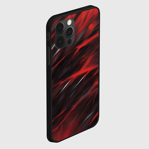 Чехол iPhone 12 Pro Красный шторм / 3D-Черный – фото 2
