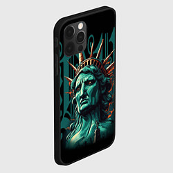 Чехол для iPhone 12 Pro Статуя свободы в New York США, цвет: 3D-черный — фото 2