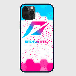 Чехол iPhone 12 Pro Need for Speed neon gradient style