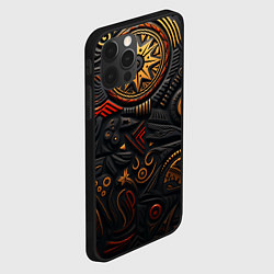 Чехол для iPhone 12 Pro Абстрактный узор в славянской стилистике, цвет: 3D-черный — фото 2