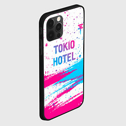 Чехол для iPhone 12 Pro Tokio Hotel neon gradient style посередине, цвет: 3D-черный — фото 2