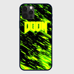 Чехол iPhone 12 Pro Doom огенное лого кислотное