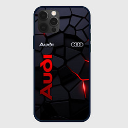 Чехол iPhone 12 Pro Audi - плиты с эффектом свечения