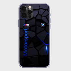 Чехол iPhone 12 Pro BMW - плиты с эффектом свечения