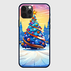 Чехол для iPhone 12 Pro Новогоднее настроение елочка, цвет: 3D-черный