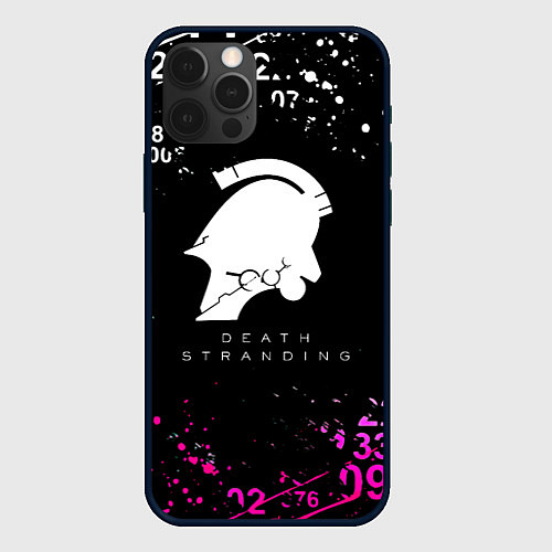 Чехол iPhone 12 Pro Death Stranding game kojima / 3D-Черный – фото 1