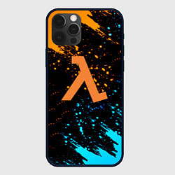 Чехол iPhone 12 Pro Half Life logo краски