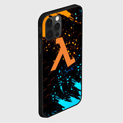 Чехол для iPhone 12 Pro Half Life logo краски, цвет: 3D-черный — фото 2