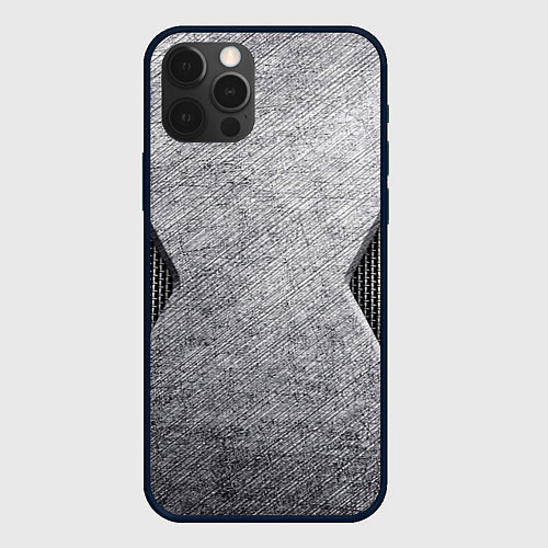 Чехол iPhone 12 Pro Стальная болванка / 3D-Черный – фото 1