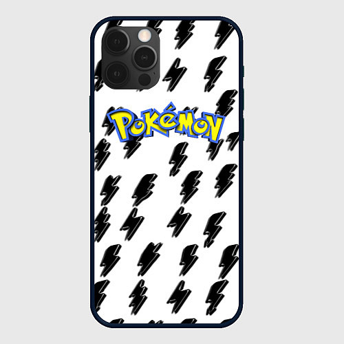 Чехол iPhone 12 Pro Pokemon zippy / 3D-Черный – фото 1