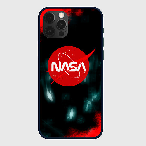 Чехол iPhone 12 Pro NASA космос краски / 3D-Черный – фото 1