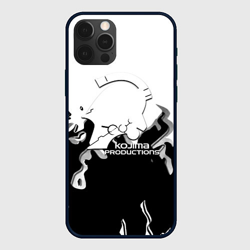 Чехол iPhone 12 Pro Kojima Productions black flame / 3D-Черный – фото 1