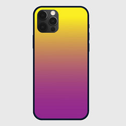 Чехол iPhone 12 Pro Желто-фиолетовый градиент