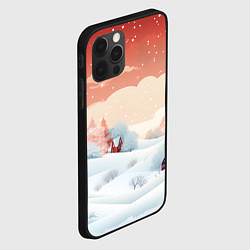 Чехол для iPhone 12 Pro Зимняя сказка на пороге, цвет: 3D-черный — фото 2
