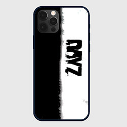 Чехол для iPhone 12 Pro Dayz черно белый ужас, цвет: 3D-черный