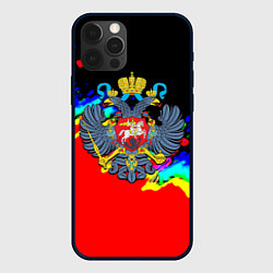 Чехол для iPhone 12 Pro Имперская Россия краски, цвет: 3D-черный