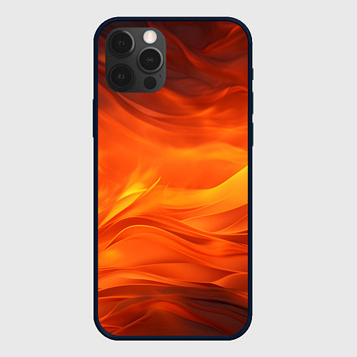 Чехол iPhone 12 Pro Яркий огонь / 3D-Черный – фото 1