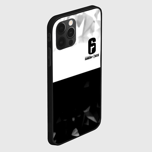Чехол iPhone 12 Pro Rainbow Six black game colletcion / 3D-Черный – фото 2