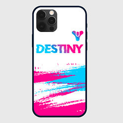 Чехол iPhone 12 Pro Destiny neon gradient style посередине