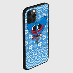 Чехол для iPhone 12 Pro Huggy Wuggy christmas sweater, цвет: 3D-черный — фото 2