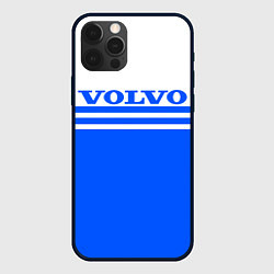 Чехол iPhone 12 Pro Вольво - две синии полосы
