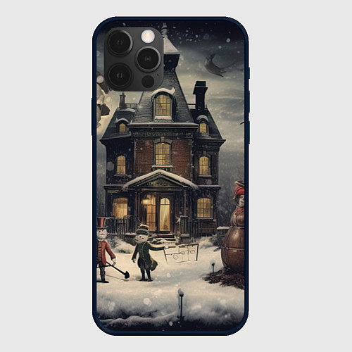 Чехол iPhone 12 Pro Волшебство природы / 3D-Черный – фото 1