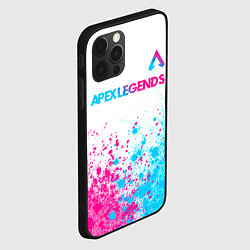 Чехол для iPhone 12 Pro Apex Legends neon gradient style посередине, цвет: 3D-черный — фото 2