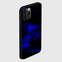 Чехол для iPhone 12 Pro Синий дым узоры, цвет: 3D-черный — фото 2