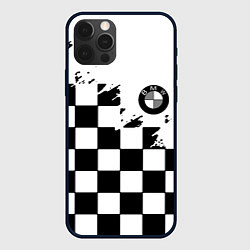 Чехол iPhone 12 Pro BMW black geometry splash